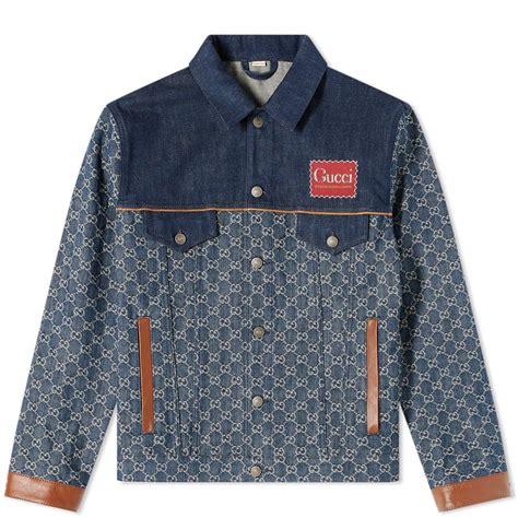 gucci denim jacket runway|Gucci denim jacket sale.